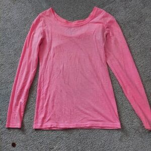 Pink long sleeve tee